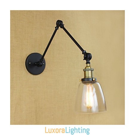 Designer Touch Decorative The Long Arm Of The Glass Wall Iron Industrial Creative Telescopic Bedroom Retro Nostalgic Restaurant Foldable Aisle