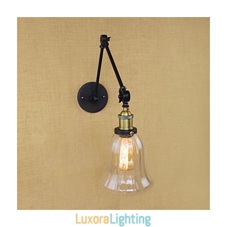 Designer Touch Decorative The Long Arm Of The Glass Wall Iron Industrial Creative Telescopic Bedroom Retro Nostalgic Restaurant Foldable Aisle