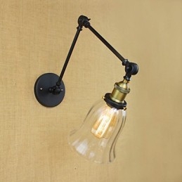 Designer Touch Decorative The Long Arm Of The Glass Wall Iron Industrial Creative Telescopic Bedroom Retro Nostalgic Restaurant Foldable Aisle