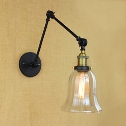 Designer Touch Decorative The Long Arm Of The Glass Wall Iron Industrial Creative Telescopic Bedroom Retro Nostalgic Restaurant Foldable Aisle