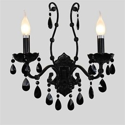 Designer Touch Decorative Crystal Mini Style Wall Sconces Candle Wall Lights Modern Contemporary Metal