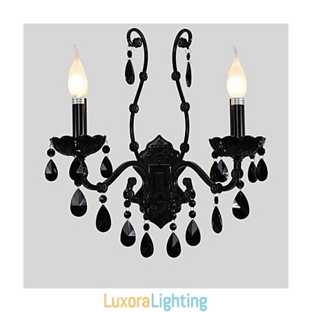 Designer Touch Decorative Crystal Mini Style Wall Sconces Candle Wall Lights Modern Contemporary Metal