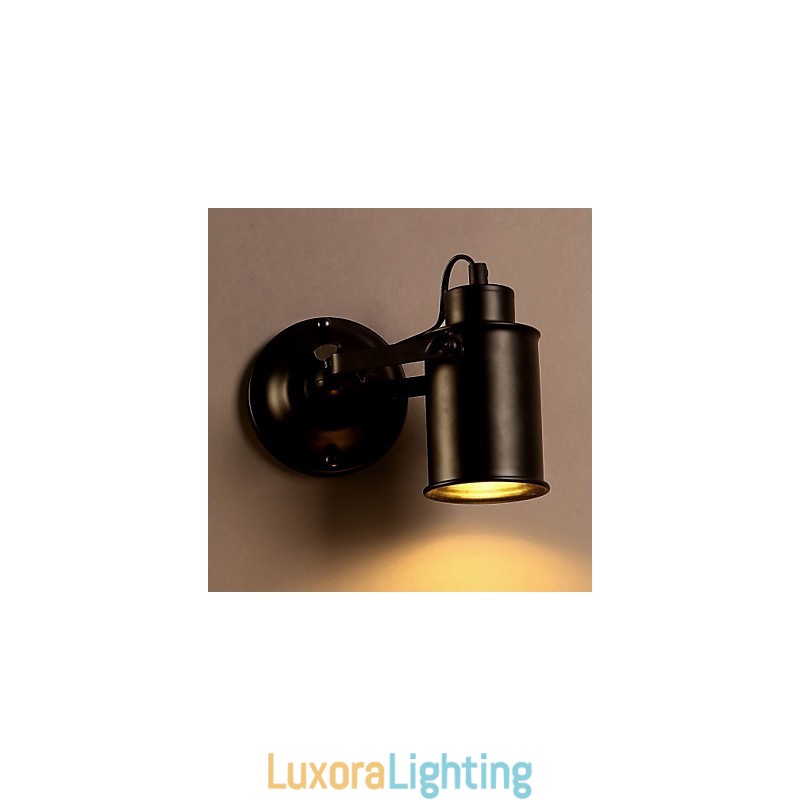 Designer Touch Decorative Vintage Wall Lamp Industrial Black Wrought Iron Wall Light Retro Econce Fixturedison Lamp Corridor Wall s Lighting