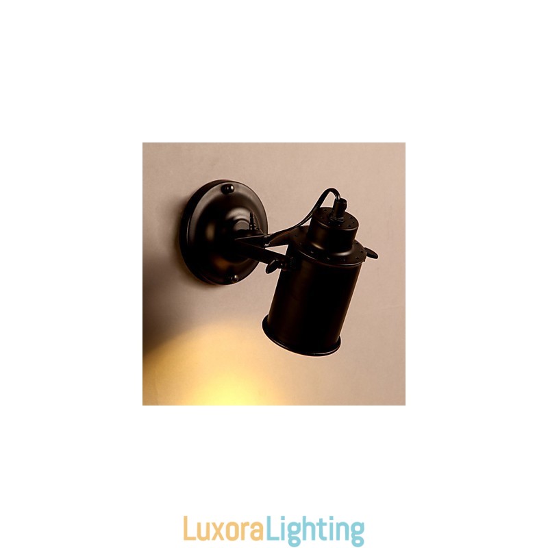 Designer Touch Decorative Vintage Wall Lamp Industrial Black Wrought Iron Wall Light Retro Econce Fixturedison Lamp Corridor Wall s Lighting