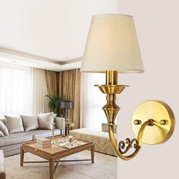 Designer Touch Decorative Classic Bedroom Wall Lamps Simple Metal Living Room Wall Sconce Bar Cafe Hallway Balcony Wall Lamp