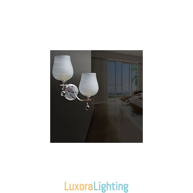 Designer Touch Decorative Crystal Wall Sconces Modern Contemporary Metal