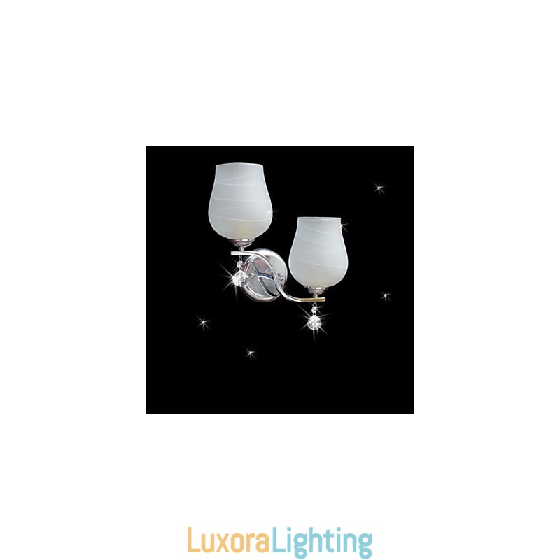 Designer Touch Decorative Crystal Wall Sconces Modern Contemporary Metal