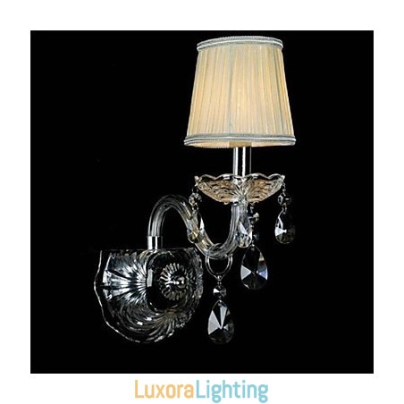 Designer Touch Decorative Crystal Mini Style Wall Sconces Candle Wall Lights Modern Contemporary Glass