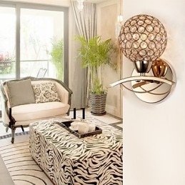 Designer Touch Decorative Wall Sconces Reading Wall Lights Crystal Mini Style Modern Contemporary Metal