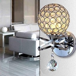 Designer Touch Decorative Crystal Wall Sconces Modern Contemporary G9 Metal