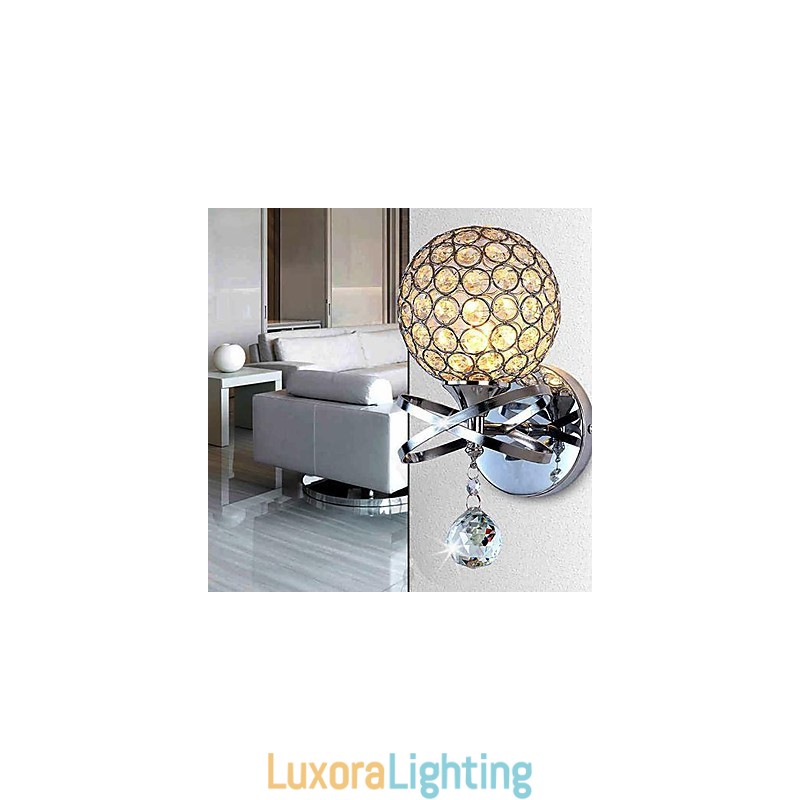 Designer Touch Decorative Crystal Wall Sconces Modern Contemporary G9 Metal