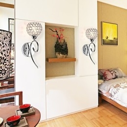 Designer Touch Decorative Wall Sconces Reading Wall Lights Crystal Mini Style Modern Contemporary Metal