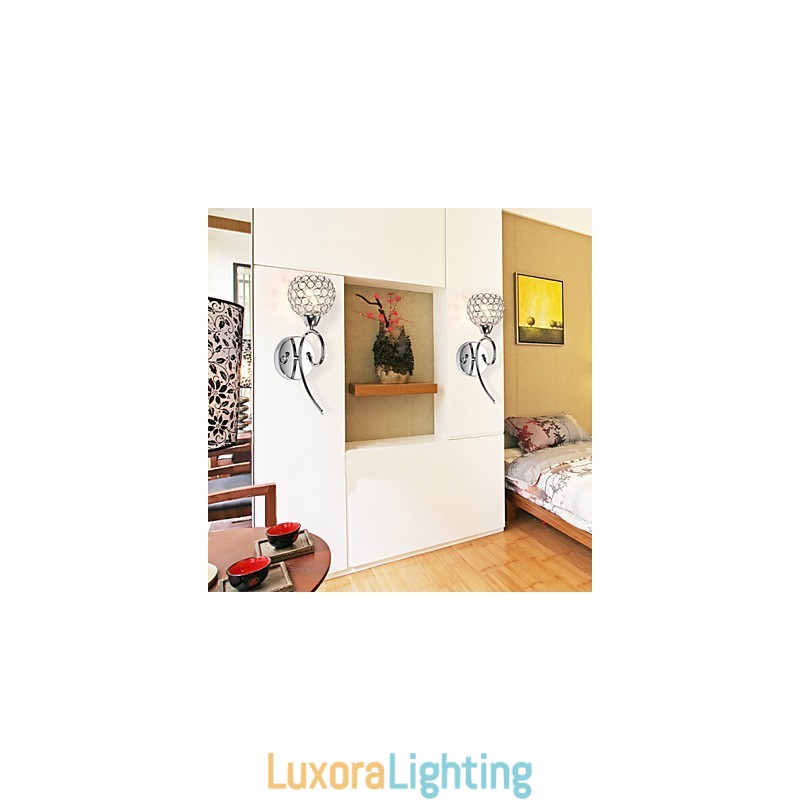 Designer Touch Decorative Wall Sconces Reading Wall Lights Crystal Mini Style Modern Contemporary Metal