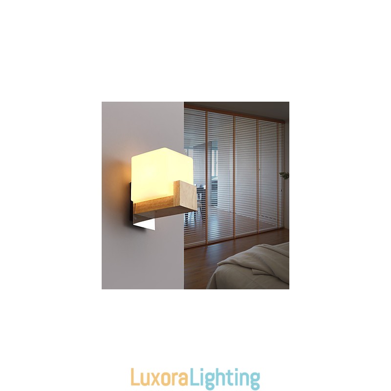 Designer Touch Decorative Wall Sconces Mini Style Modern Contemporary Wood Bamboo