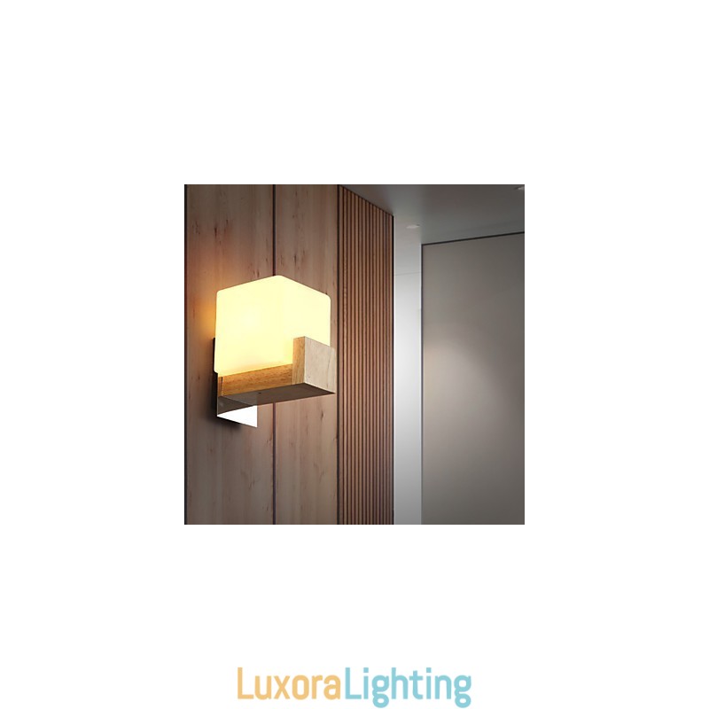 Designer Touch Decorative Wall Sconces Mini Style Modern Contemporary Wood Bamboo