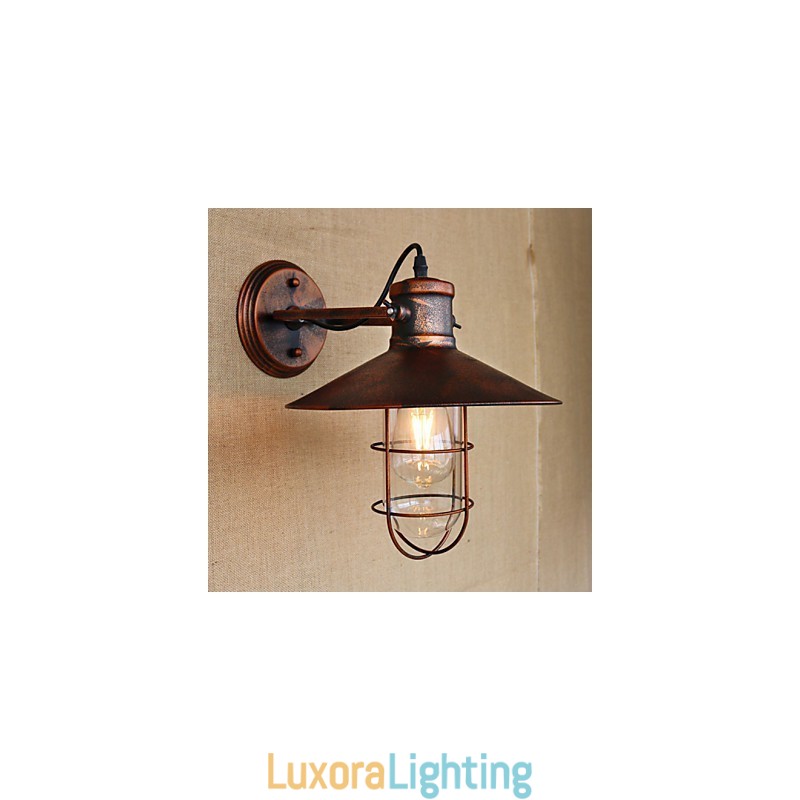 Designer Touch Decorative Loft industrial Warehouse Creative Living Room Balcony Wind Ferruginous Nostalgic Retro Pastoral Staircase Wall Lamp