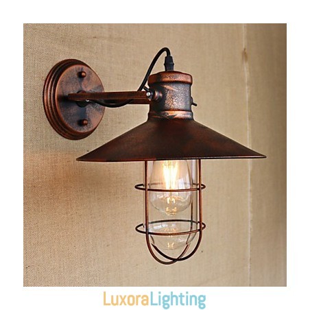 Designer Touch Decorative Loft industrial Warehouse Creative Living Room Balcony Wind Ferruginous Nostalgic Retro Pastoral Staircase Wall Lamp