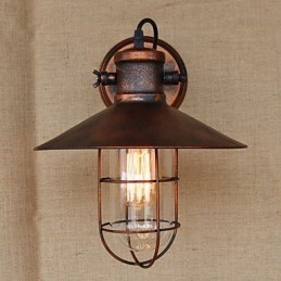 Designer Touch Decorative Loft industrial Warehouse Creative Living Room Balcony Wind Ferruginous Nostalgic Retro Pastoral Staircase Wall Lamp