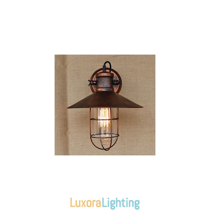 Designer Touch Decorative Loft industrial Warehouse Creative Living Room Balcony Wind Ferruginous Nostalgic Retro Pastoral Staircase Wall Lamp