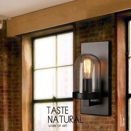 Designer Touch Decorative Creative Rural Wrought Iron Glass Wall Lamp Light