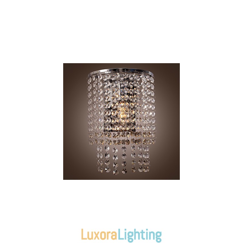 Designer Touch Decorative Contemporary Crystal Wall Light with 1 Light