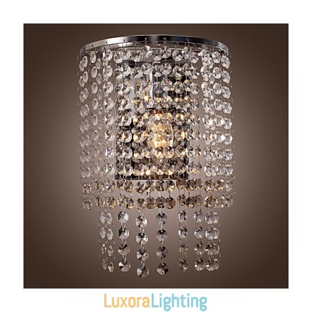 Designer Touch Decorative Contemporary Crystal Wall Light with 1 Light
