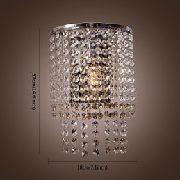 Designer Touch Decorative Contemporary Crystal Wall Light with 1 Light