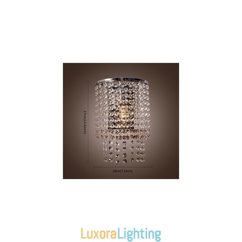 Designer Touch Decorative Contemporary Crystal Wall Light with 1 Light