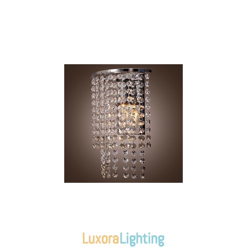 Designer Touch Decorative Contemporary Crystal Wall Light with 1 Light