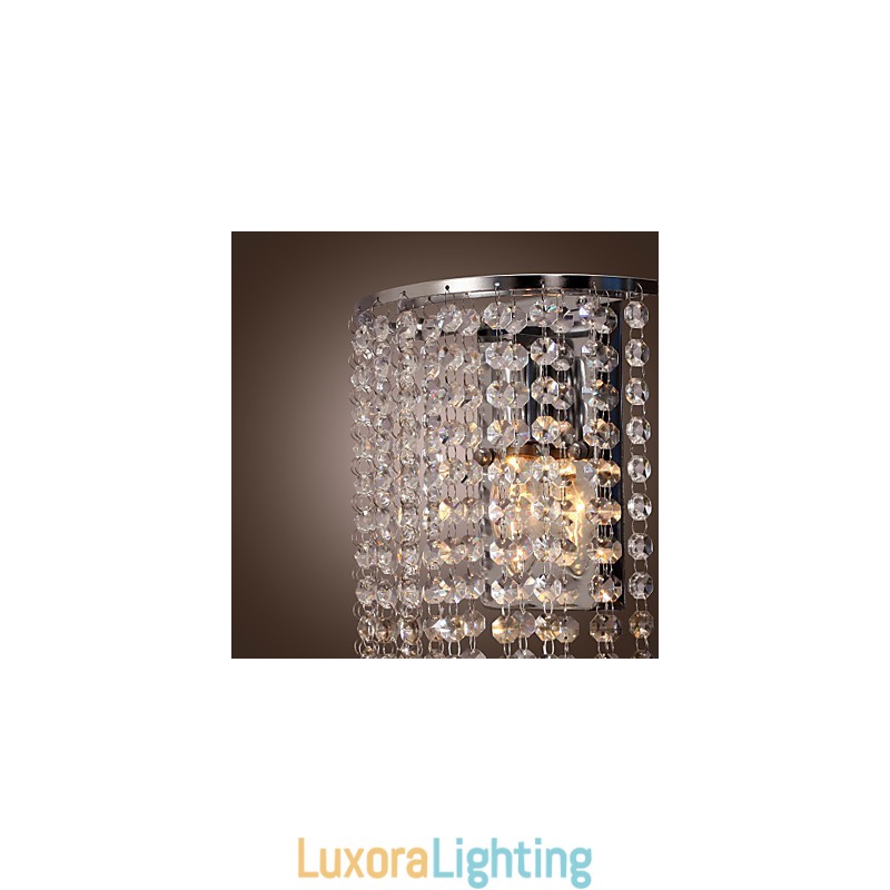 Designer Touch Decorative Contemporary Crystal Wall Light with 1 Light