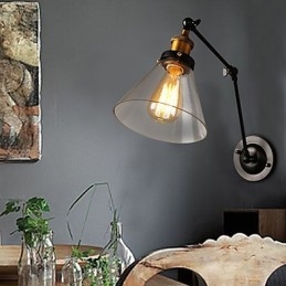 Designer Touch Decorative Creative Rural Loft Retro Titan Section Double Wall Lamp Light