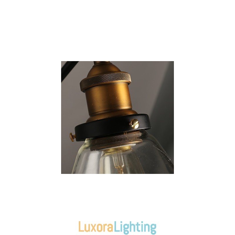 Designer Touch Decorative Creative Rural Loft Retro Titan Section Double Wall Lamp Light