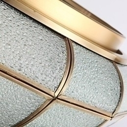 Designer Touch Decorative Traditional Classic Rustic Lodge Brass Metal Flush Mount