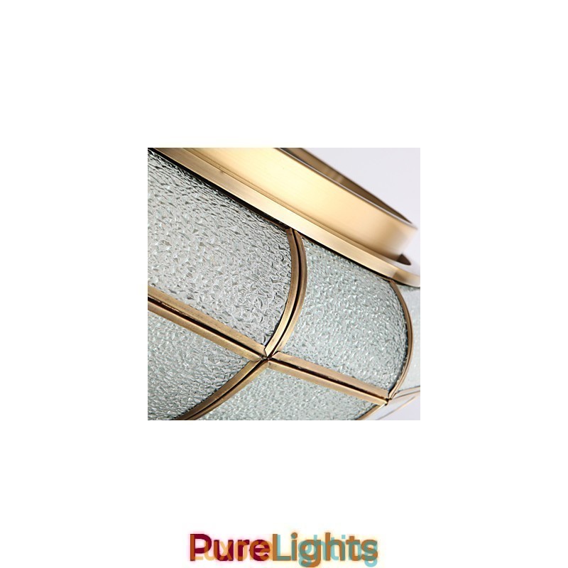 Designer Touch Decorative Traditional Classic Rustic Lodge Brass Metal Flush Mount