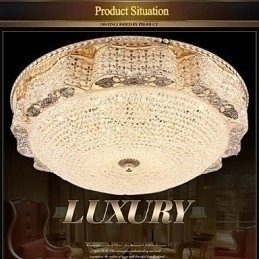 Designer Touch Decorative Modern Luxury Crystal Ceiling mounted Light Absorb Dome Light Diameter 50CM