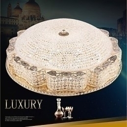 Designer Touch Decorative Modern Luxury Crystal Ceiling mounted Light Absorb Dome Light Diameter 50CM