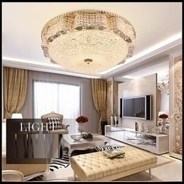 Designer Touch Decorative Modern Luxury Crystal Ceiling mounted Light Absorb Dome Light Diameter 50CM