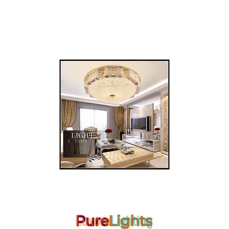 Designer Touch Decorative Modern Luxury Crystal Ceiling mounted Light Absorb Dome Light Diameter 50CM
