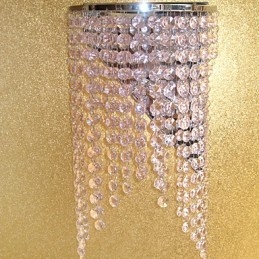 Designer Touch Decorative Modern Crystal Wall Light with 2 Lights