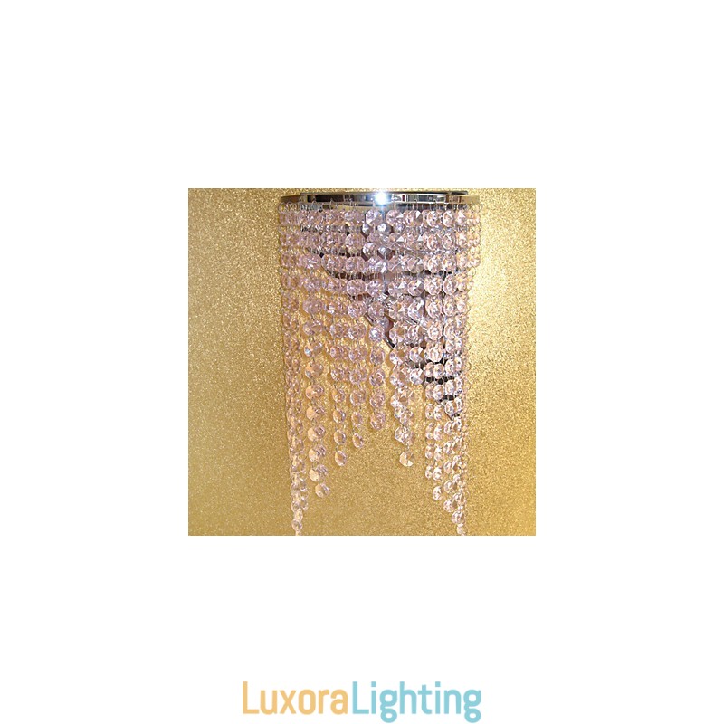 Designer Touch Decorative Modern Crystal Wall Light with 2 Lights