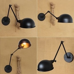 Designer Touch Decorative Industrial Style Minimalist Long Arm Double Personality Ills Bedside Dining Wall Sconce