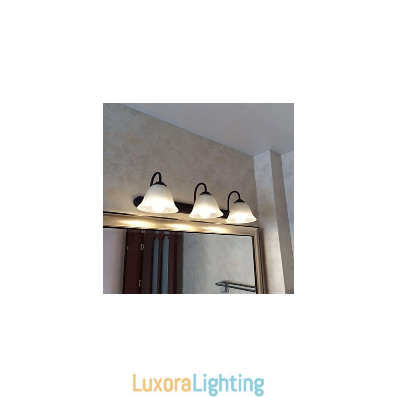 Designer Touch Decorative Bathroom Lighting Mini Style Rustic Lodge Metal