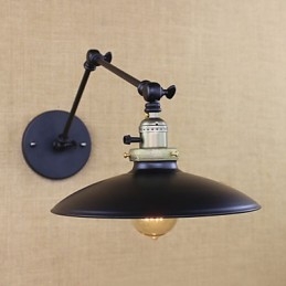 Designer Touch Decorative American Minimalist Industrial Iron Long Arm Wall Lamp With Switch