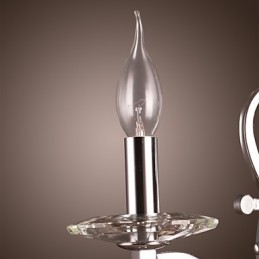 Designer Touch Decorative Silvery Crystal Wall Light with 1 Lights