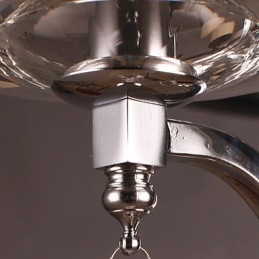 Designer Touch Decorative Silvery Crystal Wall Light with 1 Lights