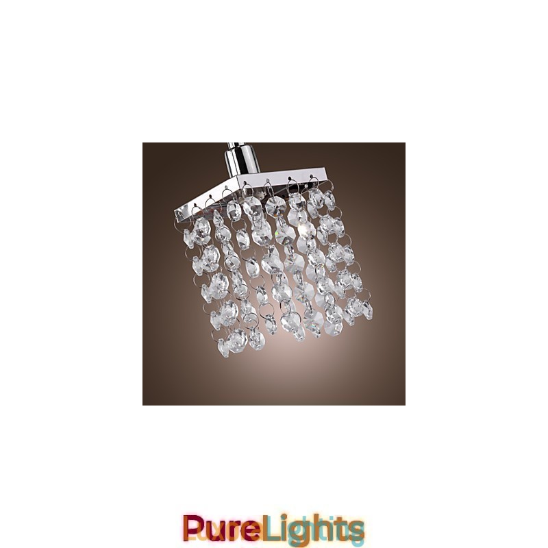 Designer Touch Decorative Linear Chandelier Island Light Crysal 3 Lights