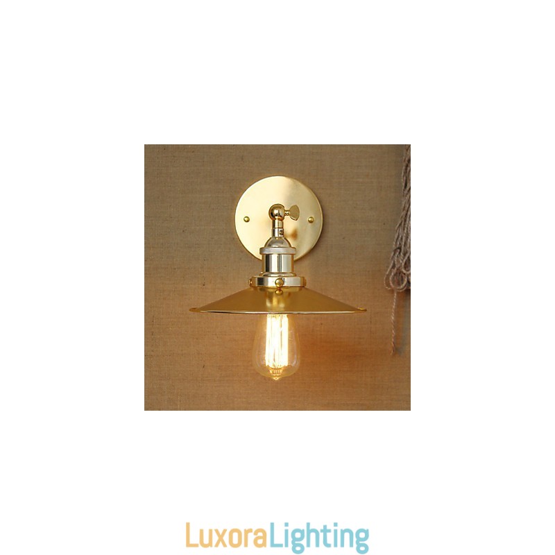 Designer Touch Decorative Minimalist Industrial Style Villa Nostalgic Golden Umbrella In Front Of The Church Aisle Decorated Wall