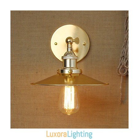 Designer Touch Decorative Minimalist Industrial Style Villa Nostalgic Golden Umbrella In Front Of The Church Aisle Decorated Wall