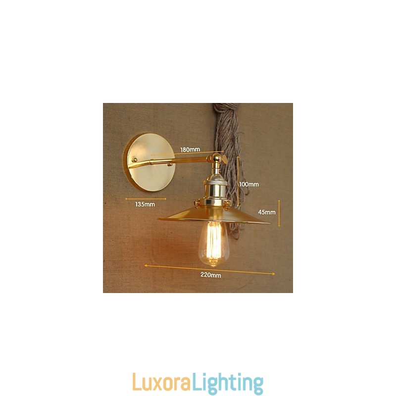 Designer Touch Decorative Minimalist Industrial Style Villa Nostalgic Golden Umbrella In Front Of The Church Aisle Decorated Wall