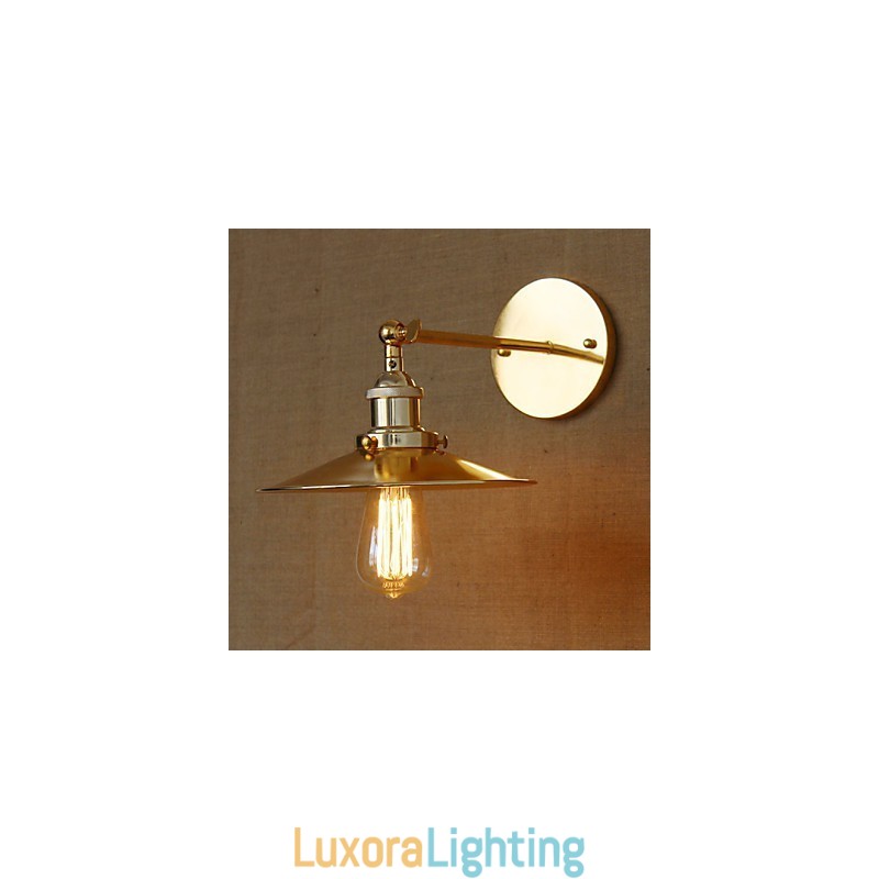 Designer Touch Decorative Minimalist Industrial Style Villa Nostalgic Golden Umbrella In Front Of The Church Aisle Decorated Wall